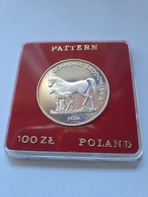 100 zł Konie 1981 próba