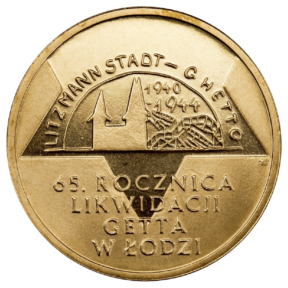 2 zł 65 rocznica likwidacji getta w Łodzi 2009