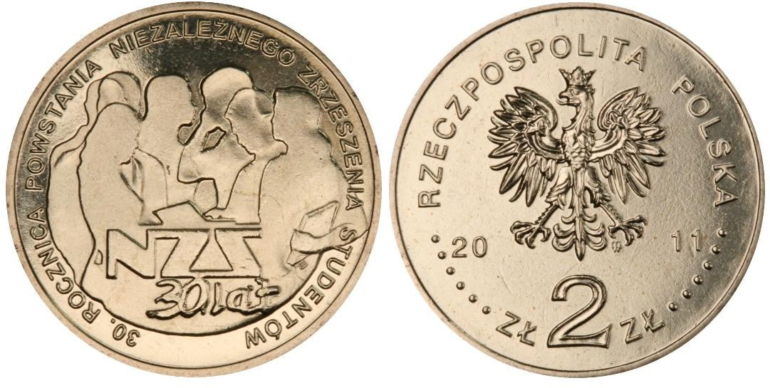 2 zł 30 rocznica powstania NZS 2011
