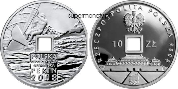 10 zł Olimpiada w Pekinie otwór 2008