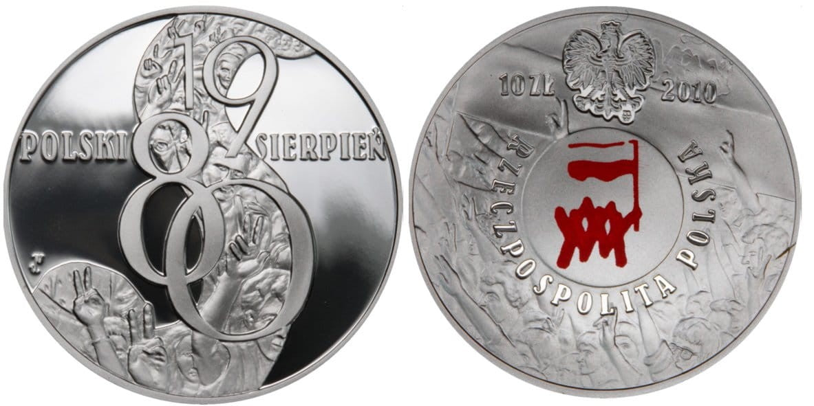 10 zł Polski Sierpień 1980 2010