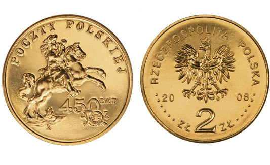 2 zł 450 lat Poczty Polskiej 2008