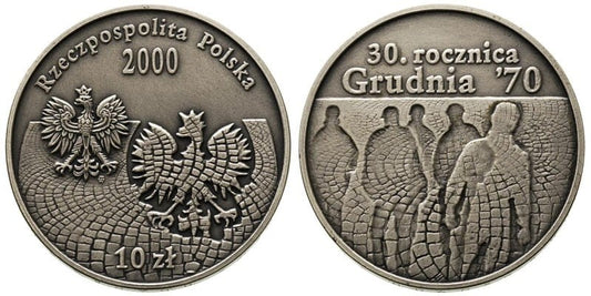 10 zł Grudzień `70 2000
