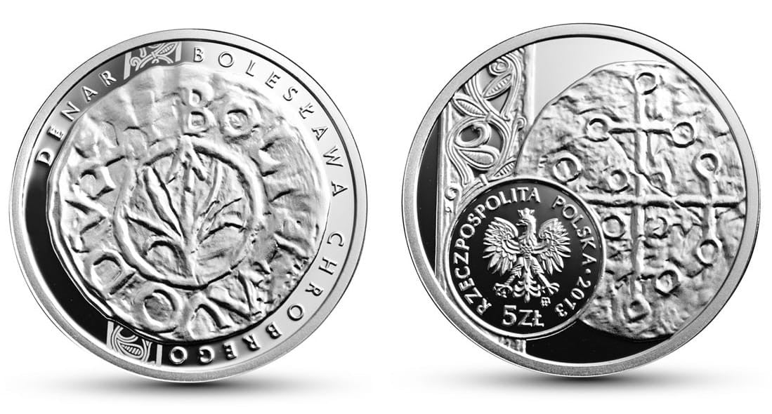 5 zł Historia Monety Polskiej – denar Bolesława Chrobrego 2013