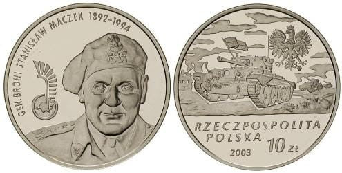 10 zł Stanisław Maczek 2003