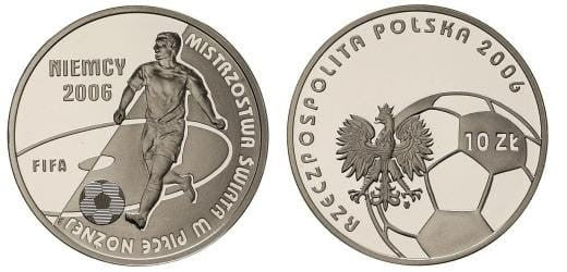 10 zł Piłka nożna MŚ Niemcy 2006