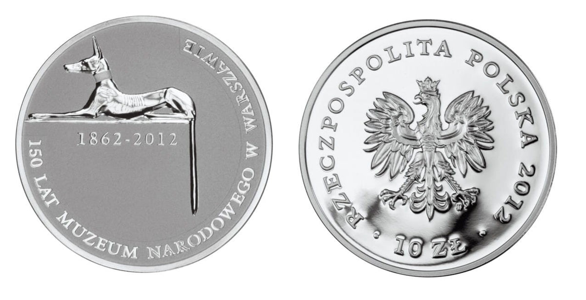 10 zł 150 lat Muzeum Narodowego w Warszawie 2012