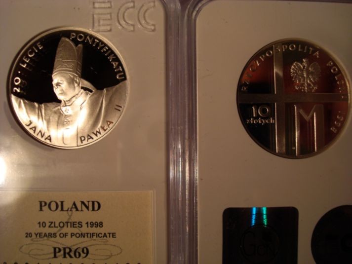 10 zł 20-lecie Pontyfikatu 1998 PR 69