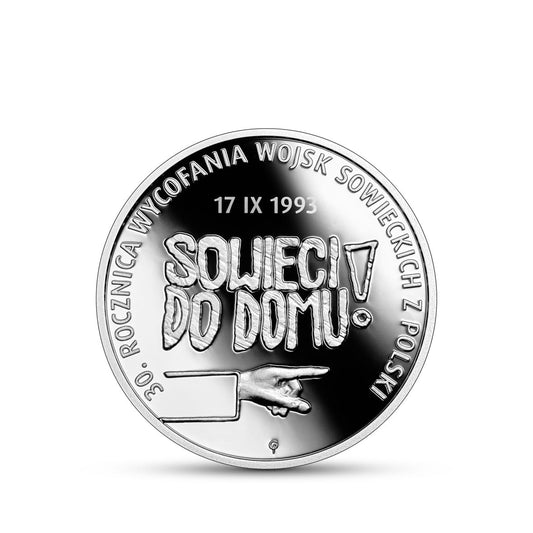 10 zł 30. rocznica wycofania wojsk sowieckich 2023