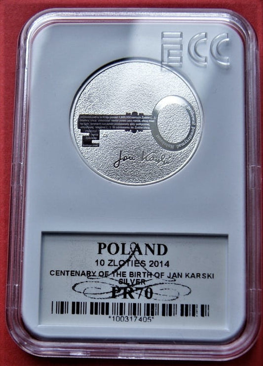 10 zł Jan Karski 2014 PR70