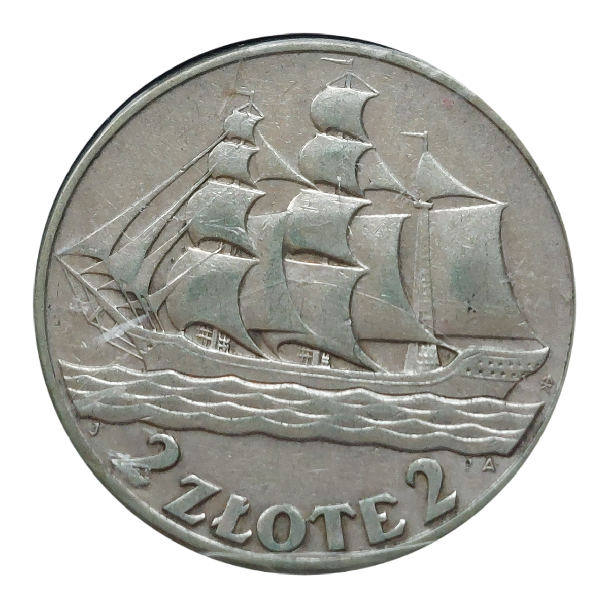 2 złote Żaglowiec 1936