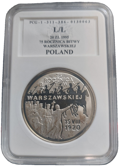 20 zł 75. rocznica Bitwy Warszawskiej 1995 PCG/L