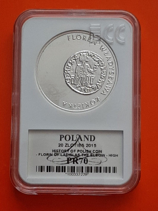20 zł Floren Władysława Łokietka 2015 PR70