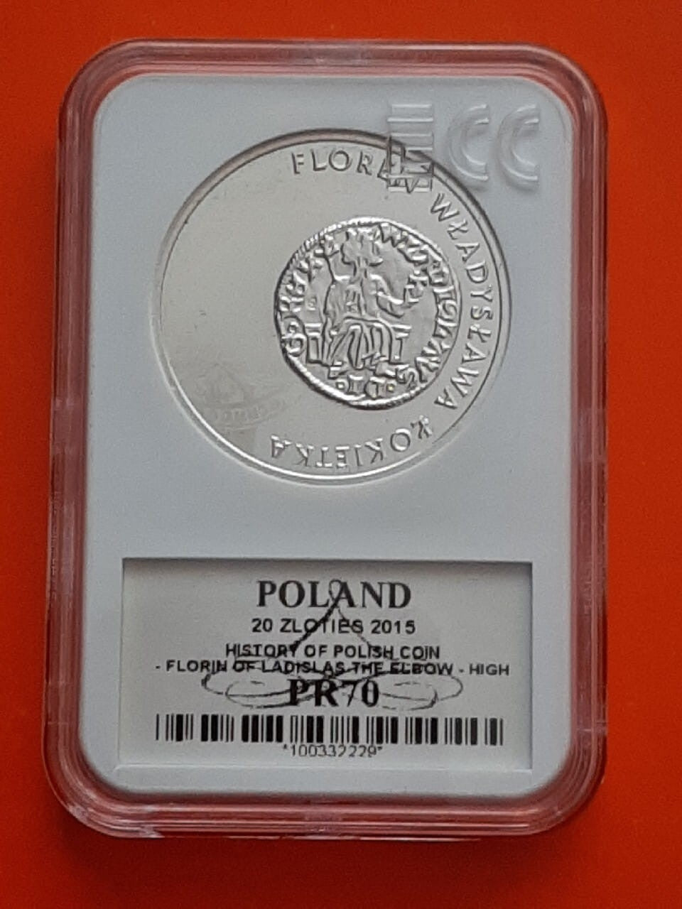 20 zł Floren Władysława Łokietka 2015 PR70
