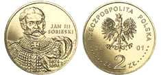 2 zł Jan III Sobieski 2001