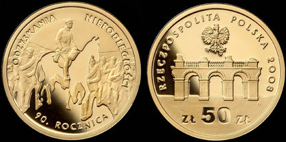 50 zł 90. rocznica odzyskania niepodległości 2008