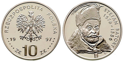 10 zł Stefan Batory popiersie 1997