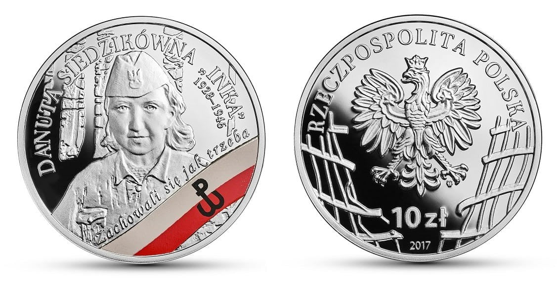10 zł Żołnierze niezłomni - Danuta Siedzikówna „Inka” 2017