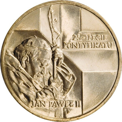 2 zł 25-lecie pontyfikatu Jana Pawła II 2003