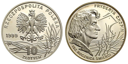 10 zł Fryderyk Chopin 1999