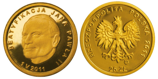 25 zł Beatyfikacja Jana Pawła II – 1 V 2011