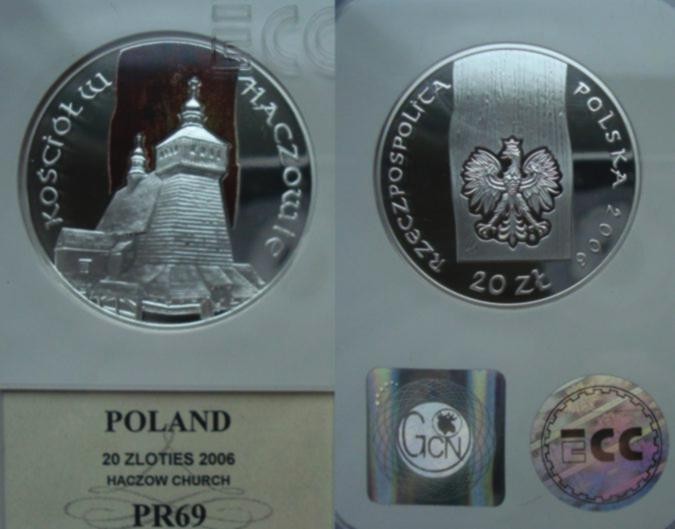 20 zł Kościół w Haczowie 2006 PR 69