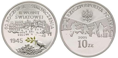 10 zł Zakończenie II Wojny Światowej 2005