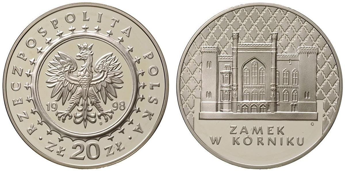20 zł Zamek w Kórniku 1998