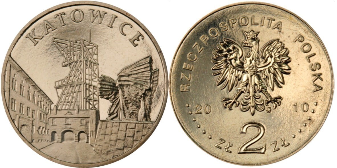 2 zł Miasta w Polsce - Katowice 2010