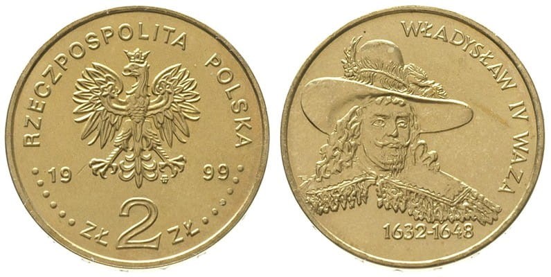 2 zł Władysław IV Waza 1999