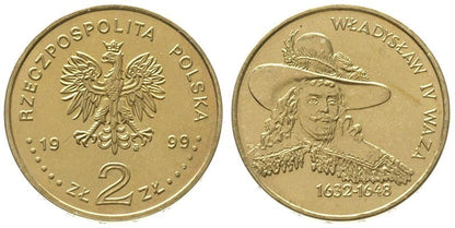2 zł Władysław IV Waza 1999