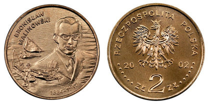 2 zł Bronisław Malinowski 2002
