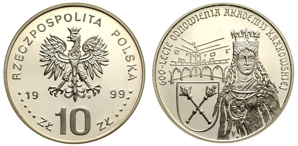 10 zł Akademia Krakowska 1999