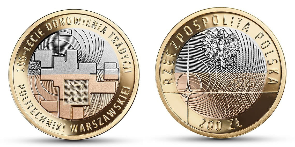 200 zł 100-lecie Politechniki Warszawskiej 2015