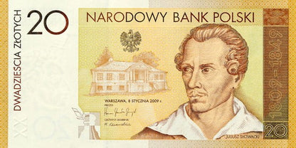 20 zł 200. rocz. urodzin J. Słowackiego 2009 P-180