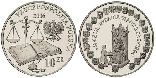 10 zł Statut Łaskiego 2006