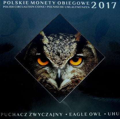 Polskie monety obiegowe Puchacz x 9 2017