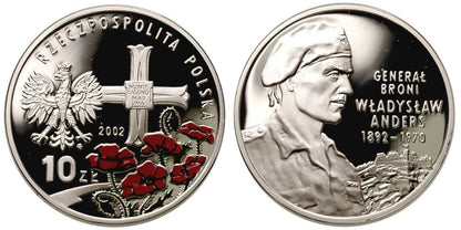 10 zł Władysław Anders 2002