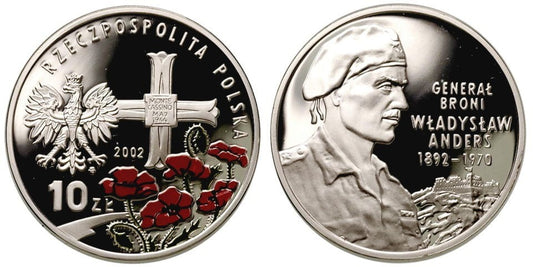 10 zł Władysław Anders 2002