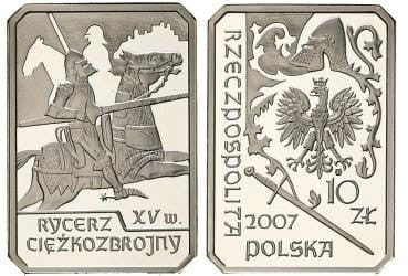 10 zł Rycerz ciężkozbrojny 2007