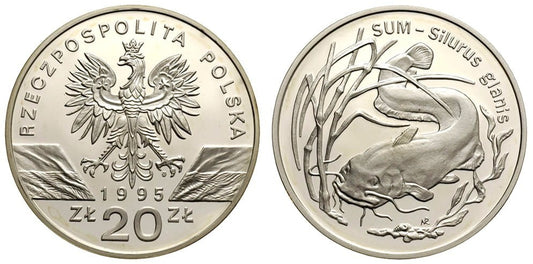 20 zł Sum (łac. Silurus glanis) 1995