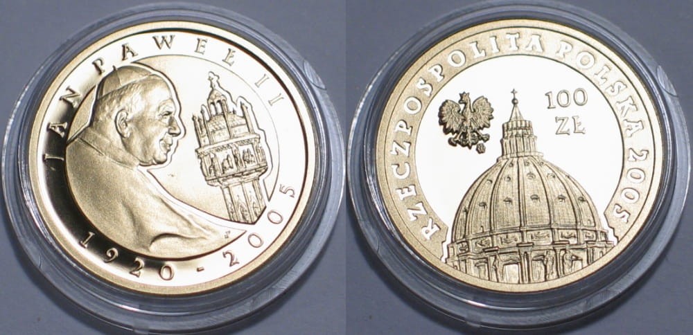 100 zł Papież Jan Paweł II (1920-2005) 2005