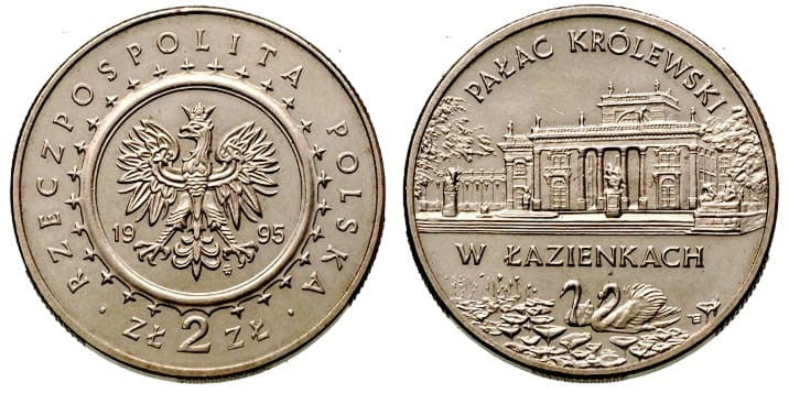 2 zł Pałac Królewski w Łazienkach 1995