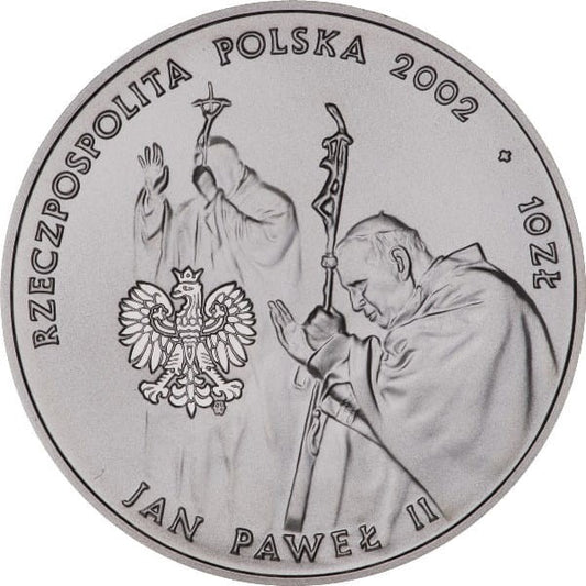 10 zł Jan Paweł II Pontifex Maximus 2002