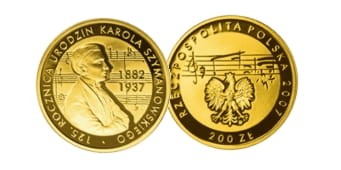 200 zł 125. rocznica urodzin Karola Szymanowskiego 2007