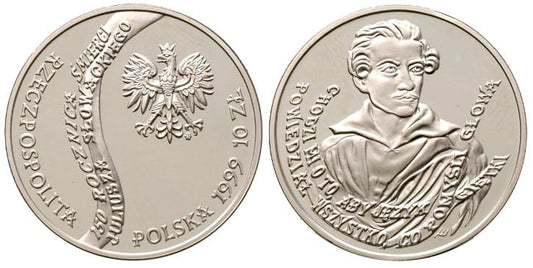 10 zł Juliusz Słowacki 1999