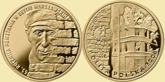 200 zł 65 rocznica Powstania w Gettcie Warszawskim 2008