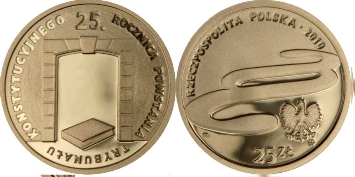25 zł 25 rocznica Trybunału Konstytucyjnego 2010