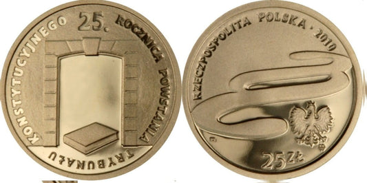 25 zł 25 rocznica Trybunału Konstytucyjnego 2010