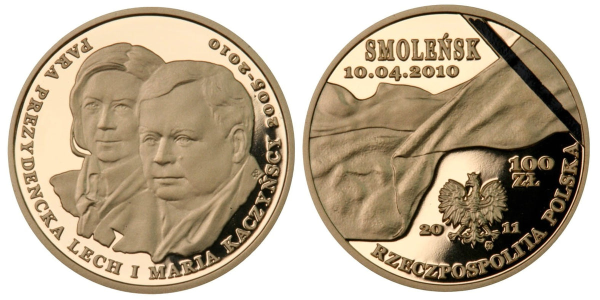 100 zł Smoleńsk Para prezydencka 2011